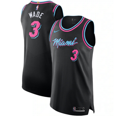 Youth 2025 NBA Miami Heat #3 Wade black nike jersey